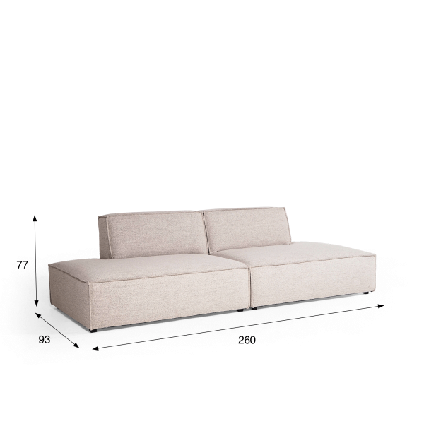 Rechte 4-zits sofa – Isla