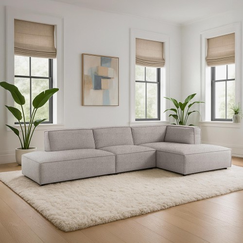3,5-zitsbank met rechterlongchair – Isla