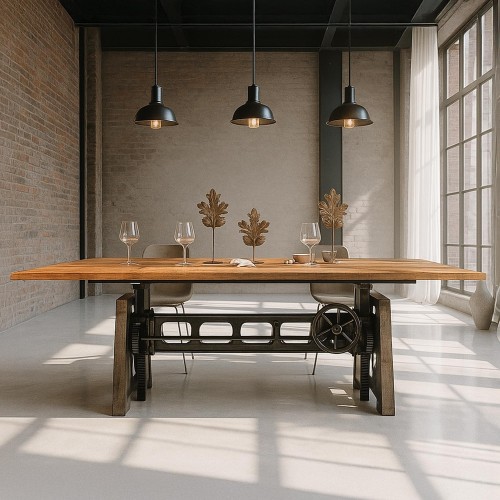 Industriële tafel verstelbaar in de hoogte