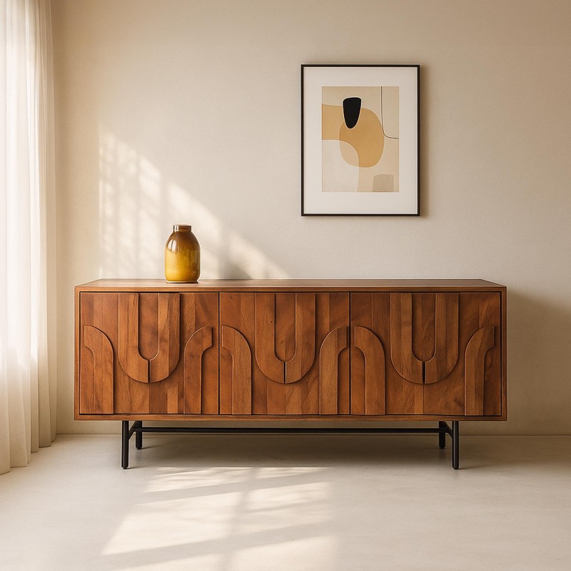 Massief mango dressoir 160 cm - Flow