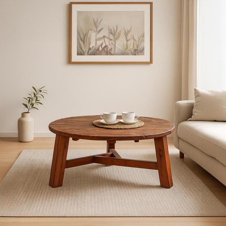 Salontafel met teruggewonnen hout - Reborn