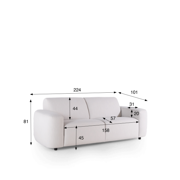 Design 3-zits sofa – Kala