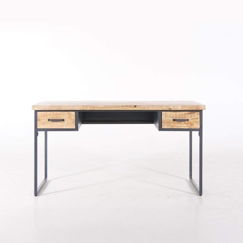 Industriële bureau in hout en metaal – Cambridge