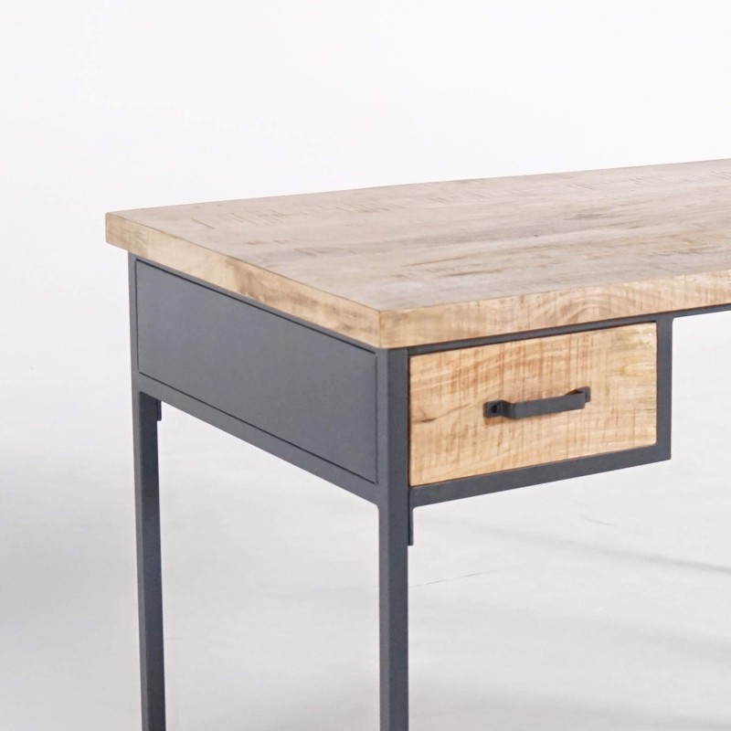 Industriële bureau in hout en metaal – Cambridge Industriële bureau in hout en metaal – Cambridge
