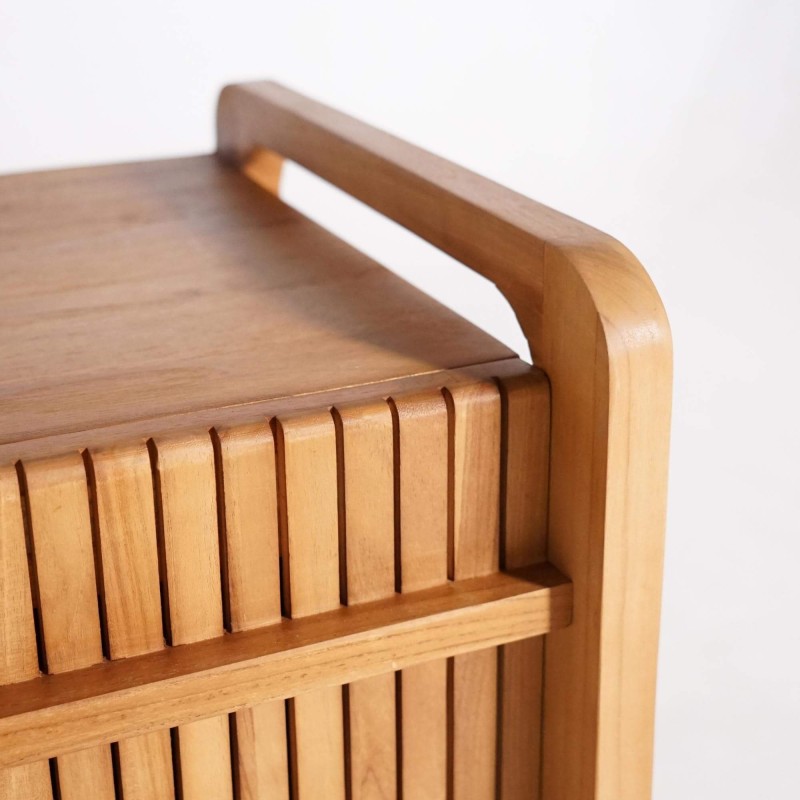 Badmeubel in massief teakhout met dubbele wasbak 120 cm - Devika Badmeubel in massief teakhout met dubbele wasbak 120 cm - Devika