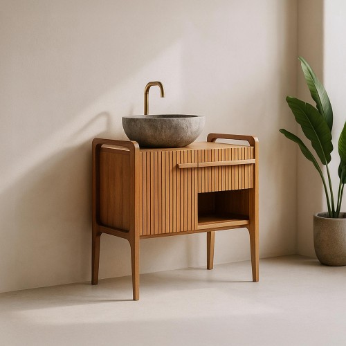 Badmeubel in massief...