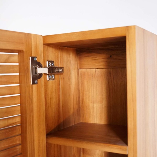 Badkamerkolom in massief teakhout - Devika