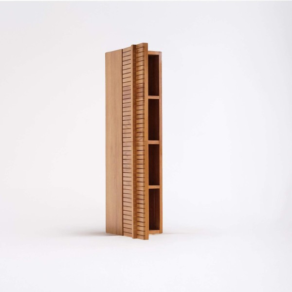 Badkamerkolom in massief teakhout - Devika