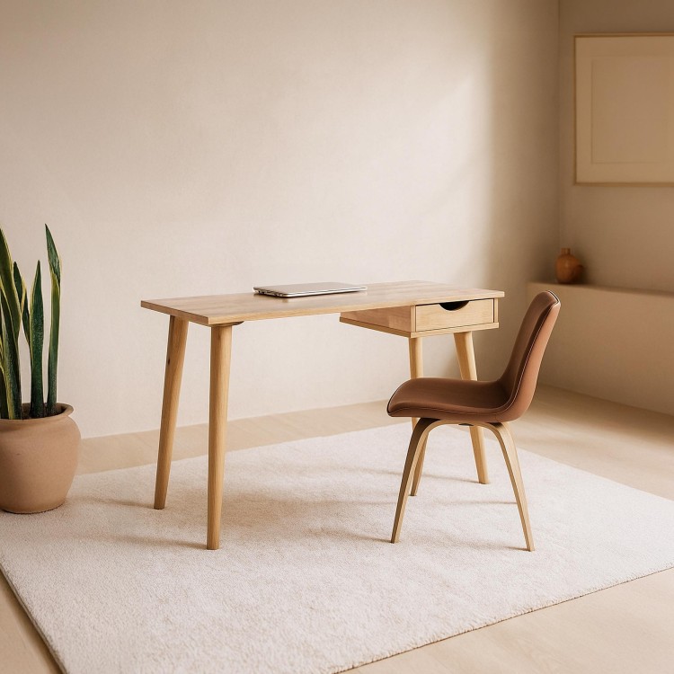 Bureau van eikenhout 120 x 55 cm