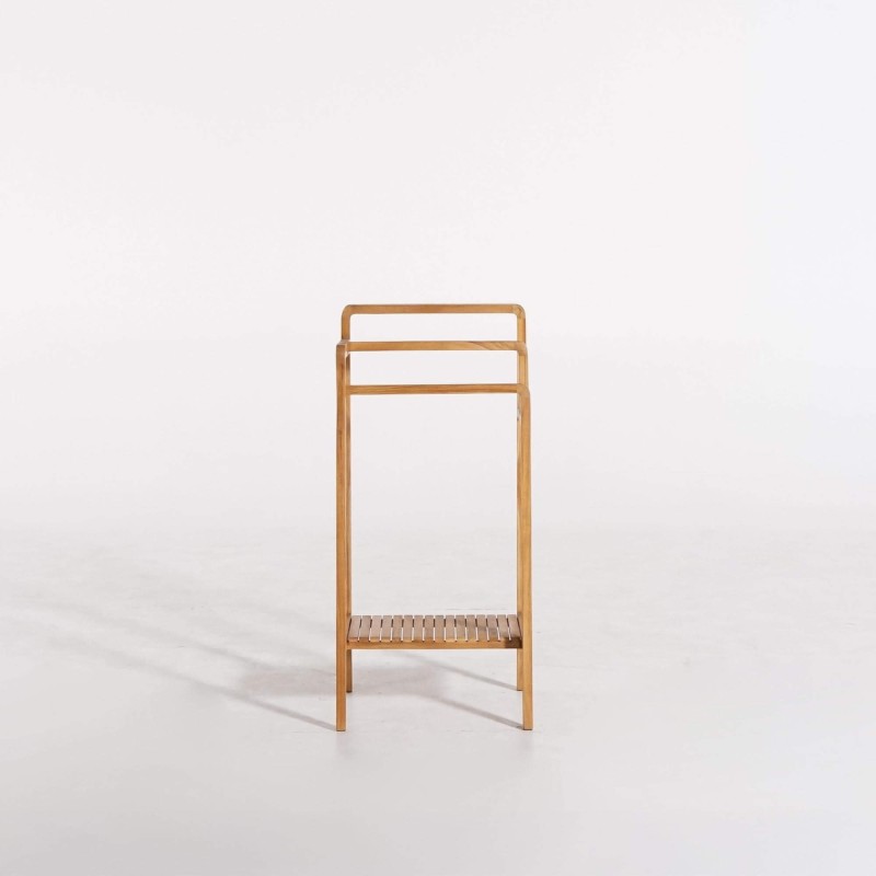 Handdoekhouder voor badkamer in massief teakhout – Devika