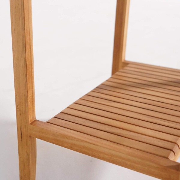 Handdoekhouder voor badkamer in massief teakhout – Devika