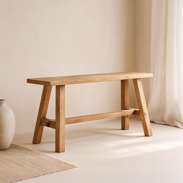 Bank van natuurlijk massief hout – Aska