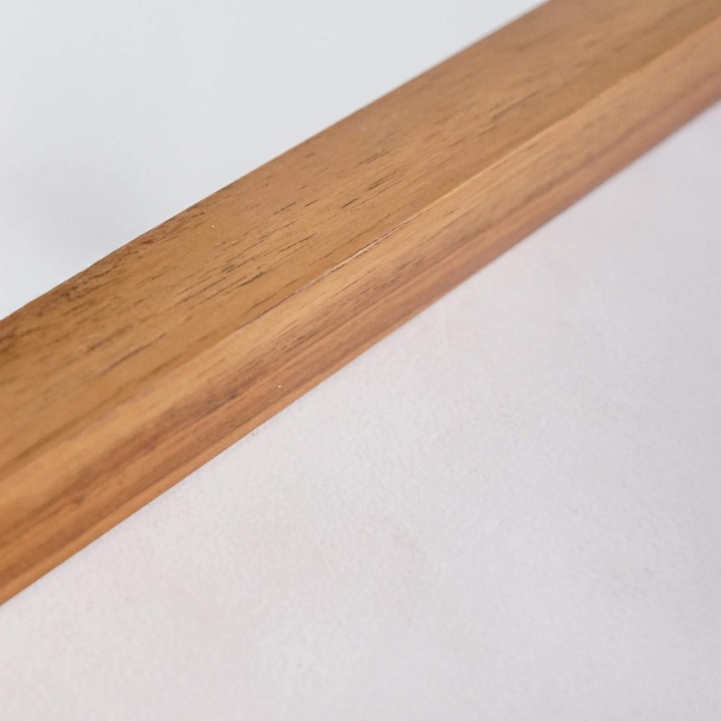 Badkamerspiegel 120 x 70 cm met teak houten rand – Devika