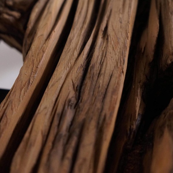 Salontafel in glas met spoorbielzen – Railwood