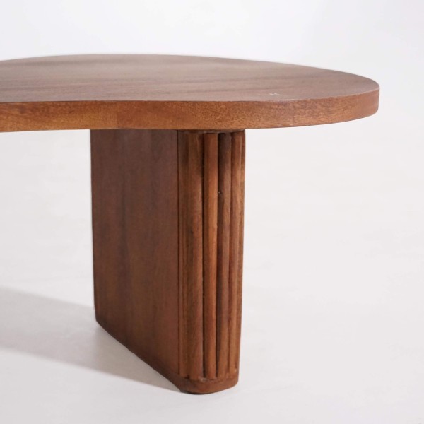 Set van 2 salontafels in massief hout - Pebble