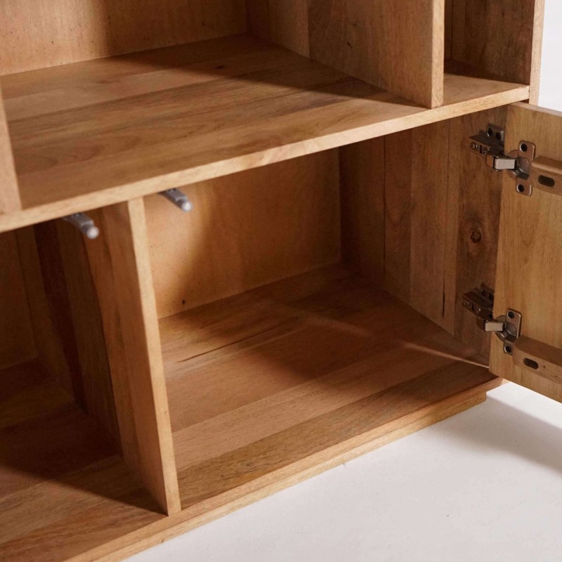 Boekenrek in mangohout – Linoa