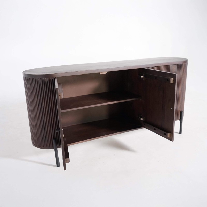 Dressoir met 3 deuren in mangohout – Sohana