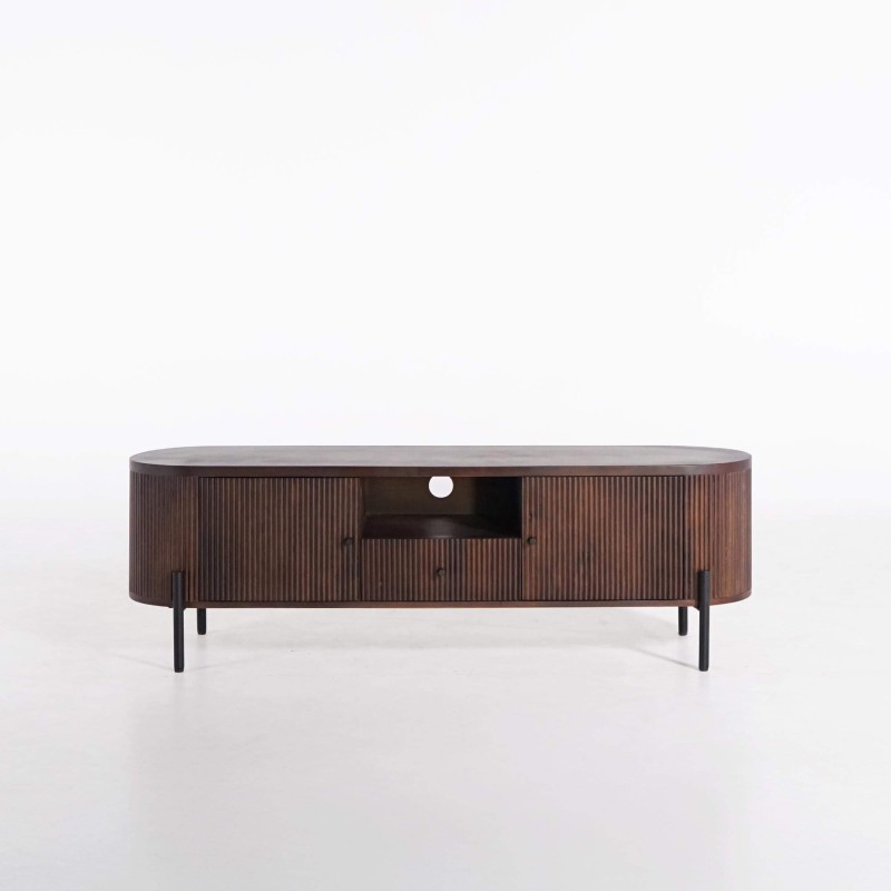Tv-meubel van mangohout 160 cm – Sohana