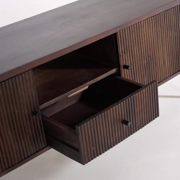 Tv-meubel van mangohout 160 cm – Sohana