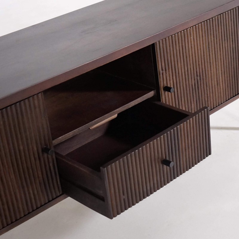 Tv-meubel van mangohout 160 cm – Sohana