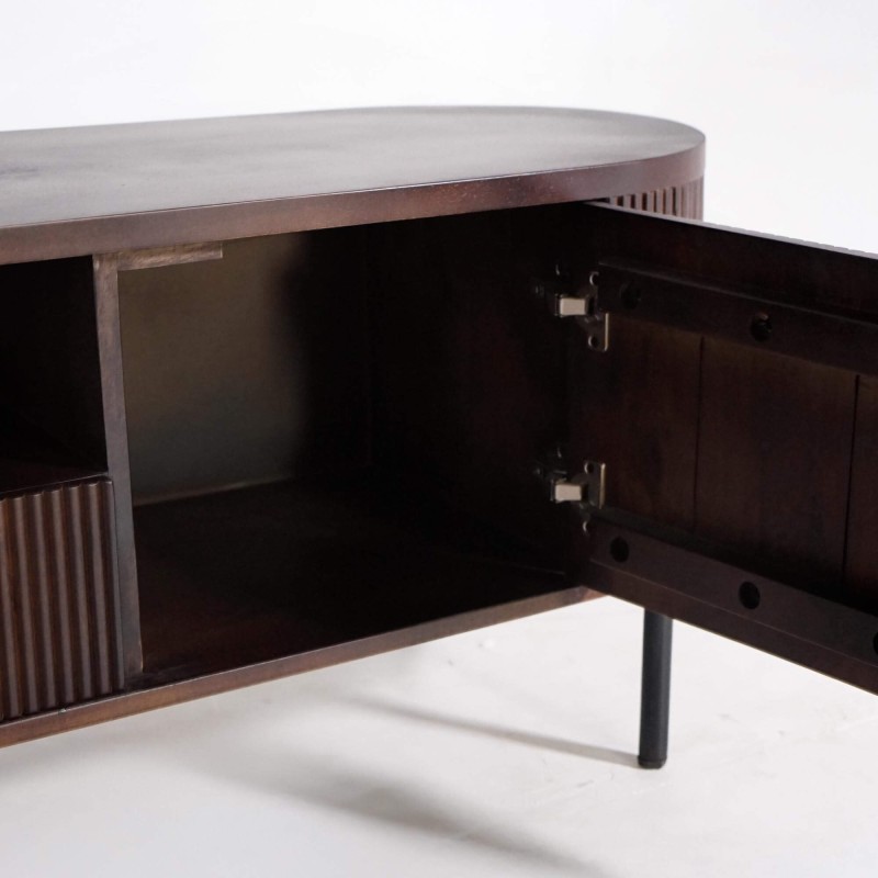 Tv-meubel van mangohout 160 cm – Sohana