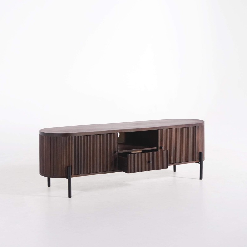 Tv-meubel van mangohout 160 cm – Sohana