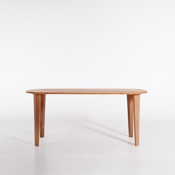 Ovalen eettafel in massief mangohout - Orama