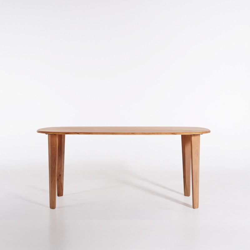 Ovalen eettafel in massief mangohout - Orama