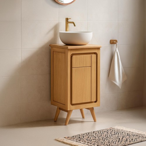 Handwasmeubel in massief...