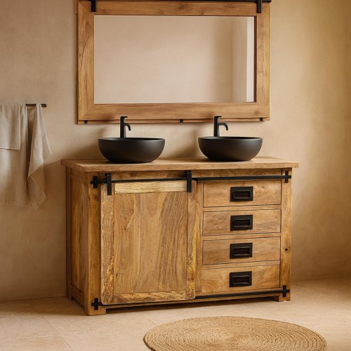 Onderbouwkast in hout en metaal - Paris