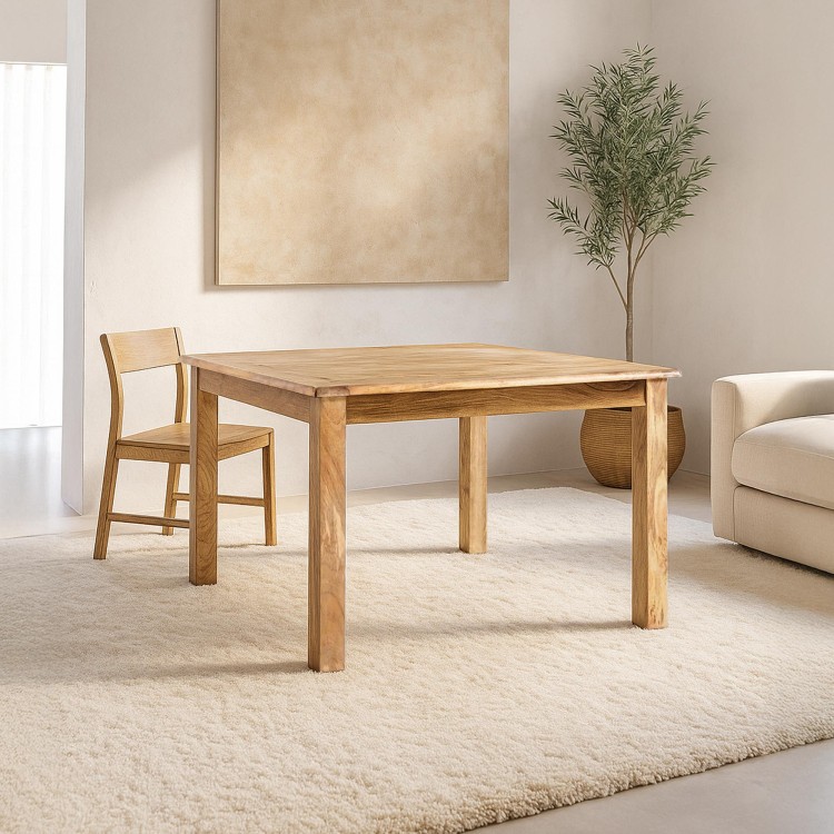 Vierkante eettafel in massief hout - Paris