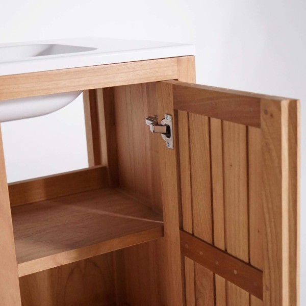 Badkamermeubel met ingebouwde waskom 80 cm – Satya