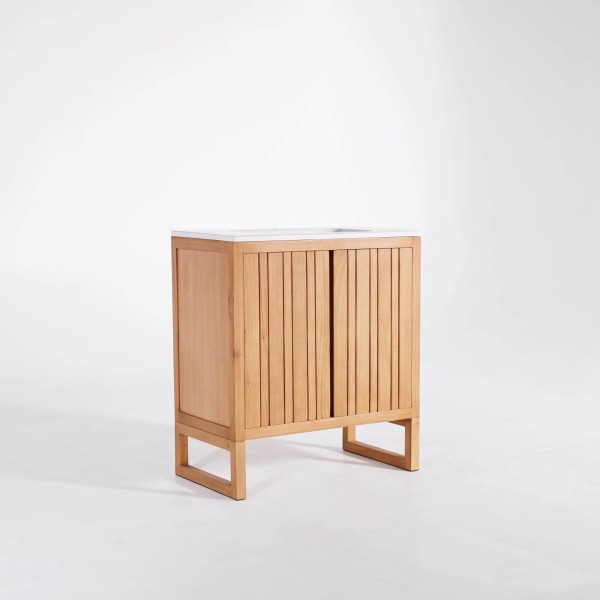 Badkamermeubel met ingebouwde waskom 80 cm – Satya