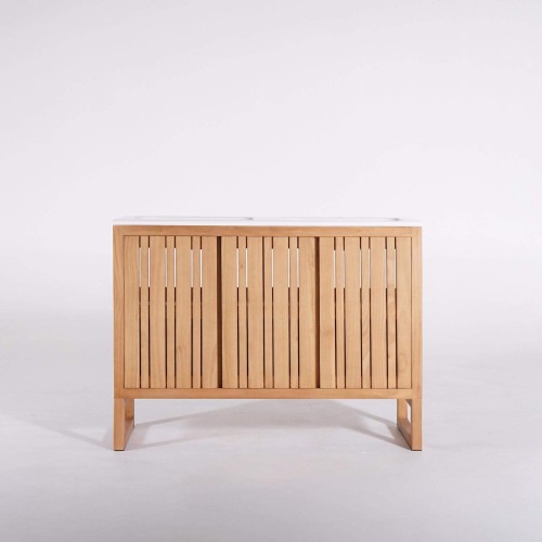 Badkamermeubel met ingebouwde wastafel 120 cm – Satya