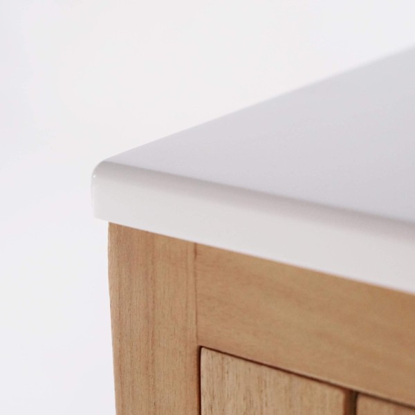 Badkamermeubel met ingebouwde wastafel 120 cm – Satya