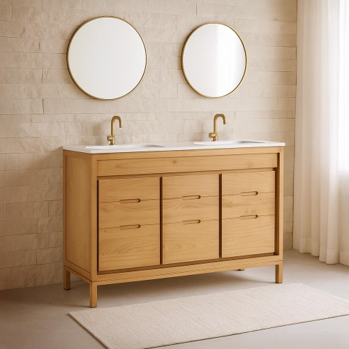 Badkamermeubel met ingebouwde waskom 120 cm – Ashwini