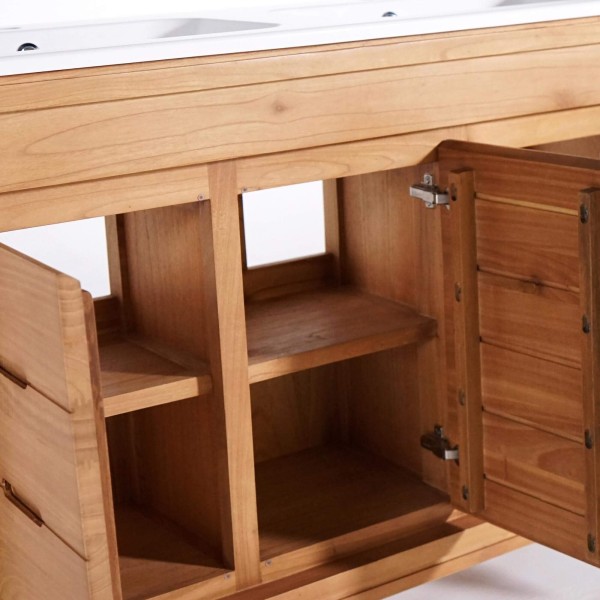 Badkamermeubel met ingebouwde waskom 120 cm – Ashwini