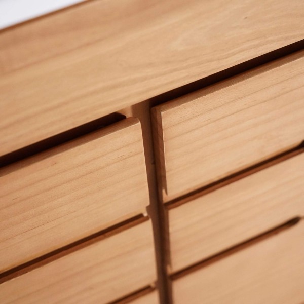 Badkamermeubel met één waskom in massief hout, glanzend wit – Ashwini