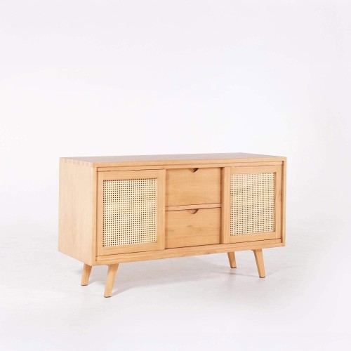 Badmeubel in massief hout op poten 140 cm - Anaya