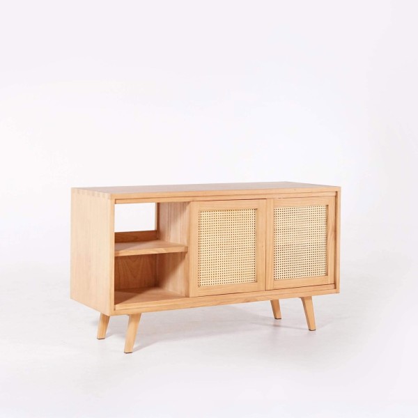 Badmeubel in massief hout op poten 140 cm - Anaya