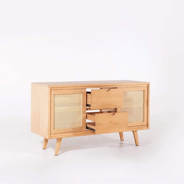 Badmeubel in massief hout op poten 140 cm - Anaya