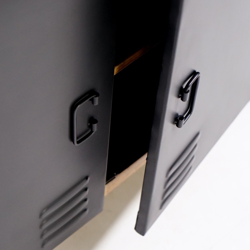 Kast in massief mangohout met metalen deur 60 cm – Kansas