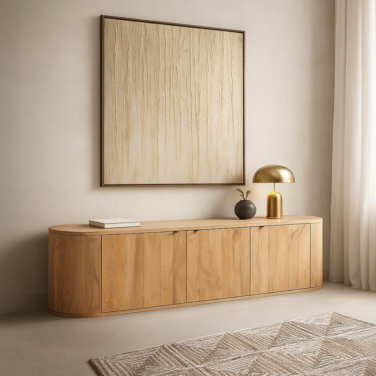 Massief houten TV-meubel 200 cm - Timea