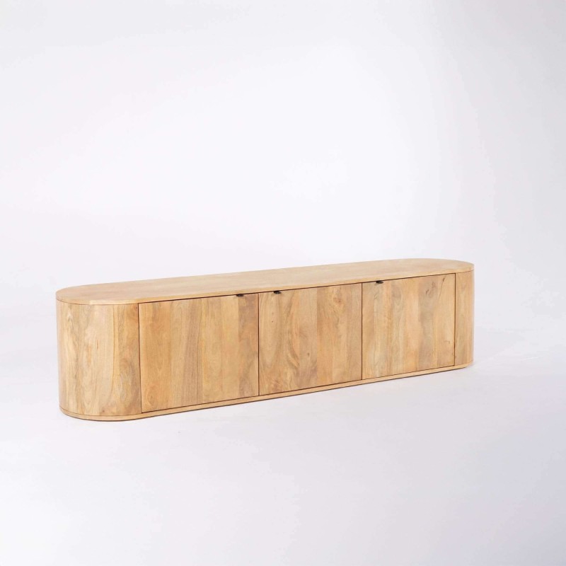 Massief houten TV-meubel 200 cm - Timea