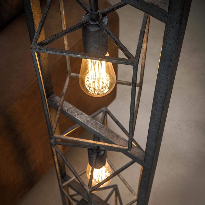 Staande lamp in industriële stijl in metaal – Nocta