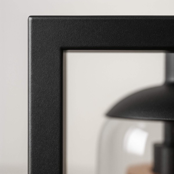 Staande lamp voor de salon met handgeblazen rookglazen lampenkappen – Brila