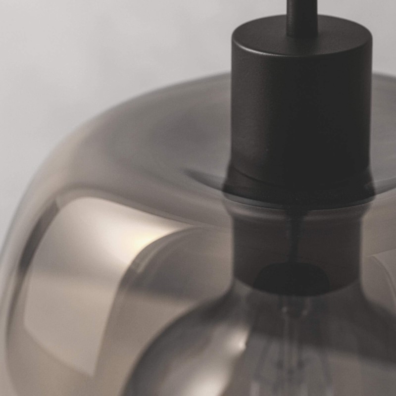 Hanglamp met rookglazen kap – Opala