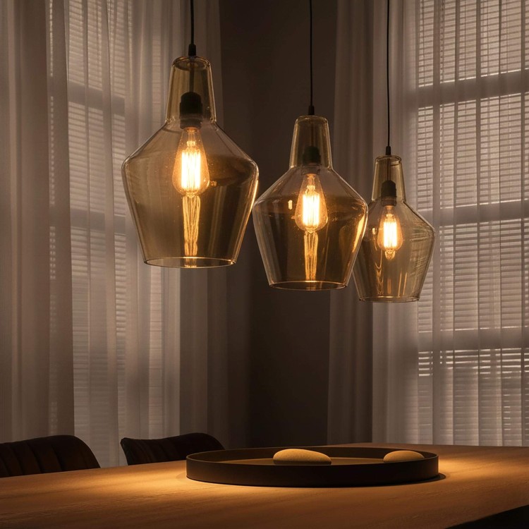 Design hanglamp met glazen kap – Clara