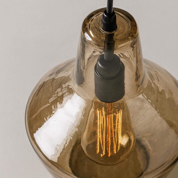 Design hanglamp met glazen kap – Clara