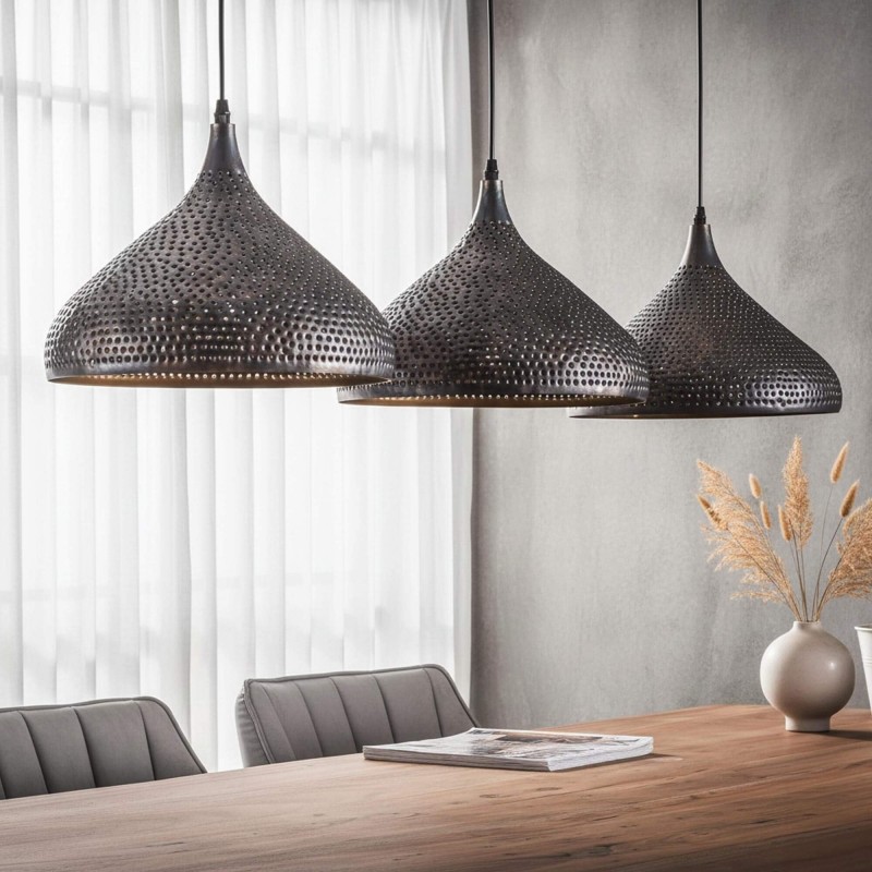 Industriële metalen hanglamp - Forma